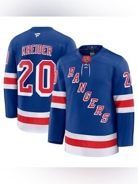 Fanatics Rangers Kreider jersey. NWT xl